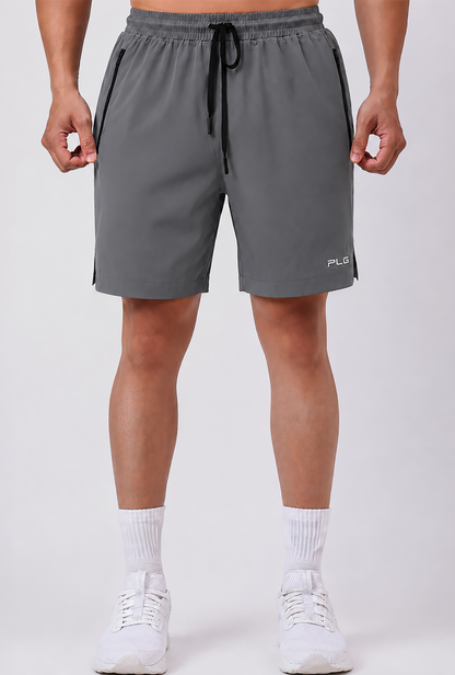 Running Shorts Metallic Grey