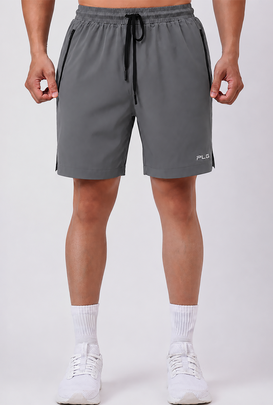 Running Shorts Metallic Grey