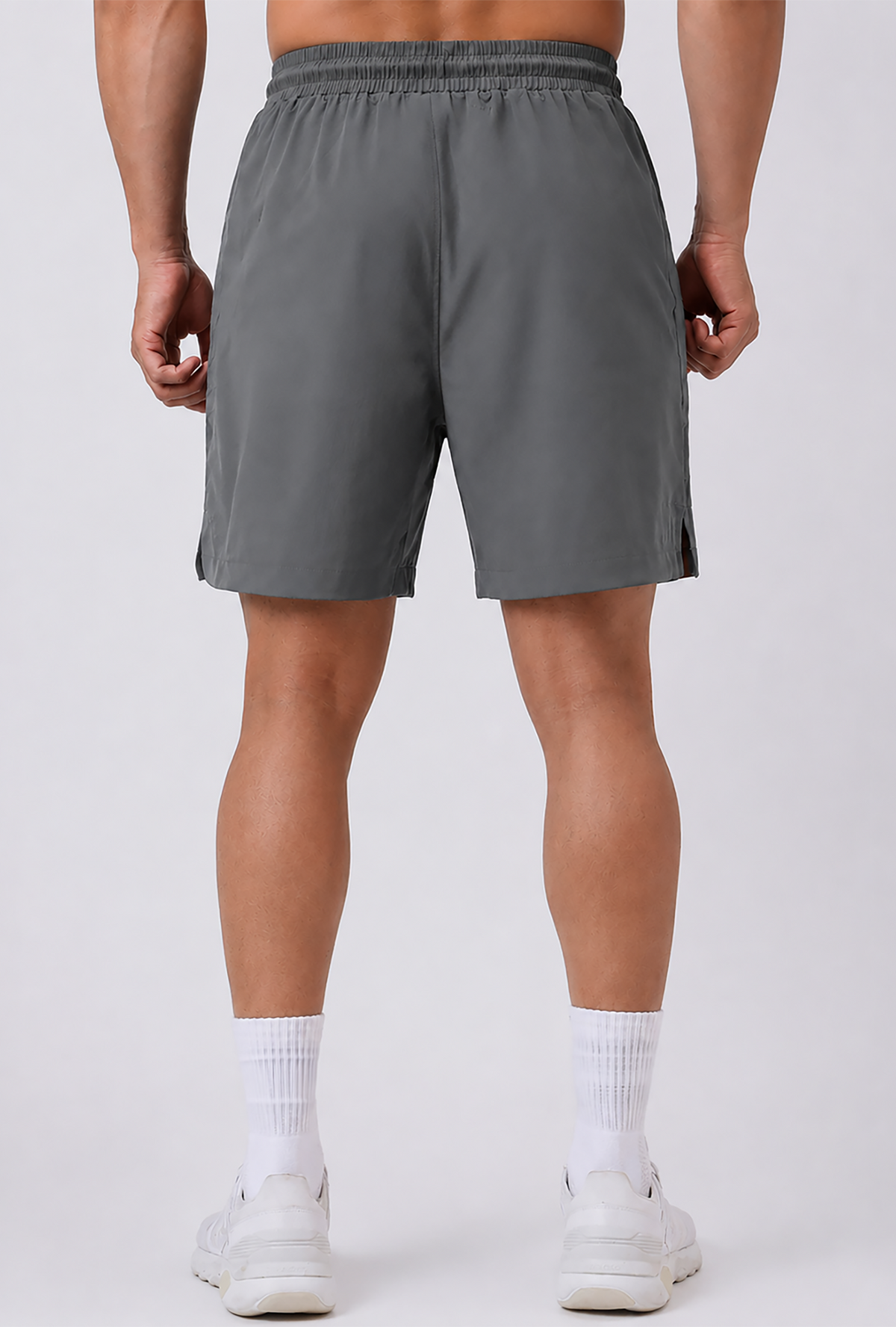 Running Shorts Metallic Grey