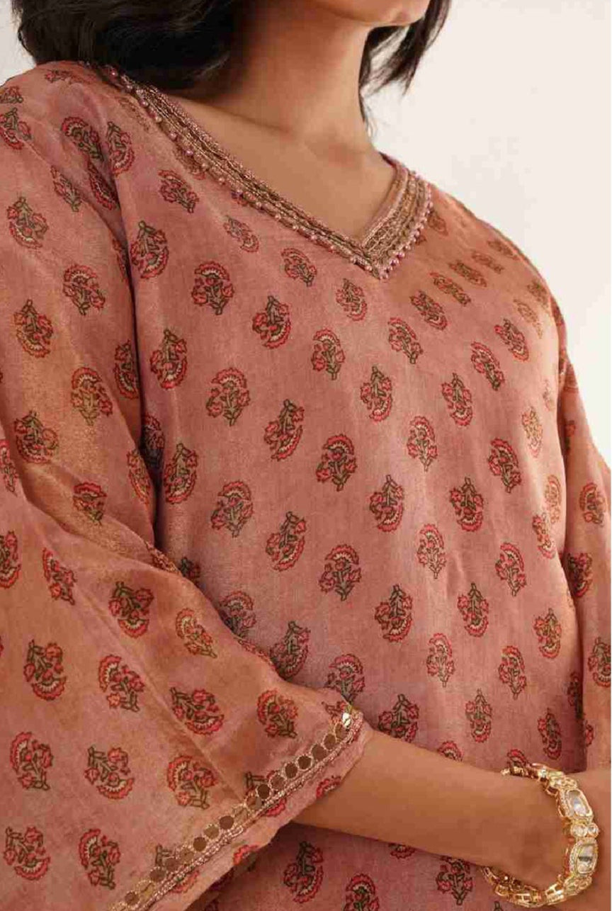 Avani Red Co-Ord Set with Bell Sleeves - warehousetech13