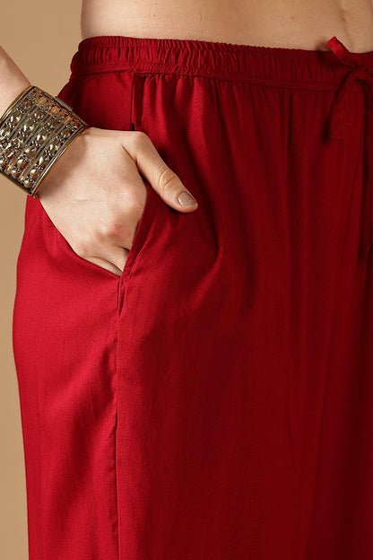 BulBul Shamaira Printed Grey & Rust Rayon Salwar Suit - Lightweight, Stylish Ethnic Wear for Women