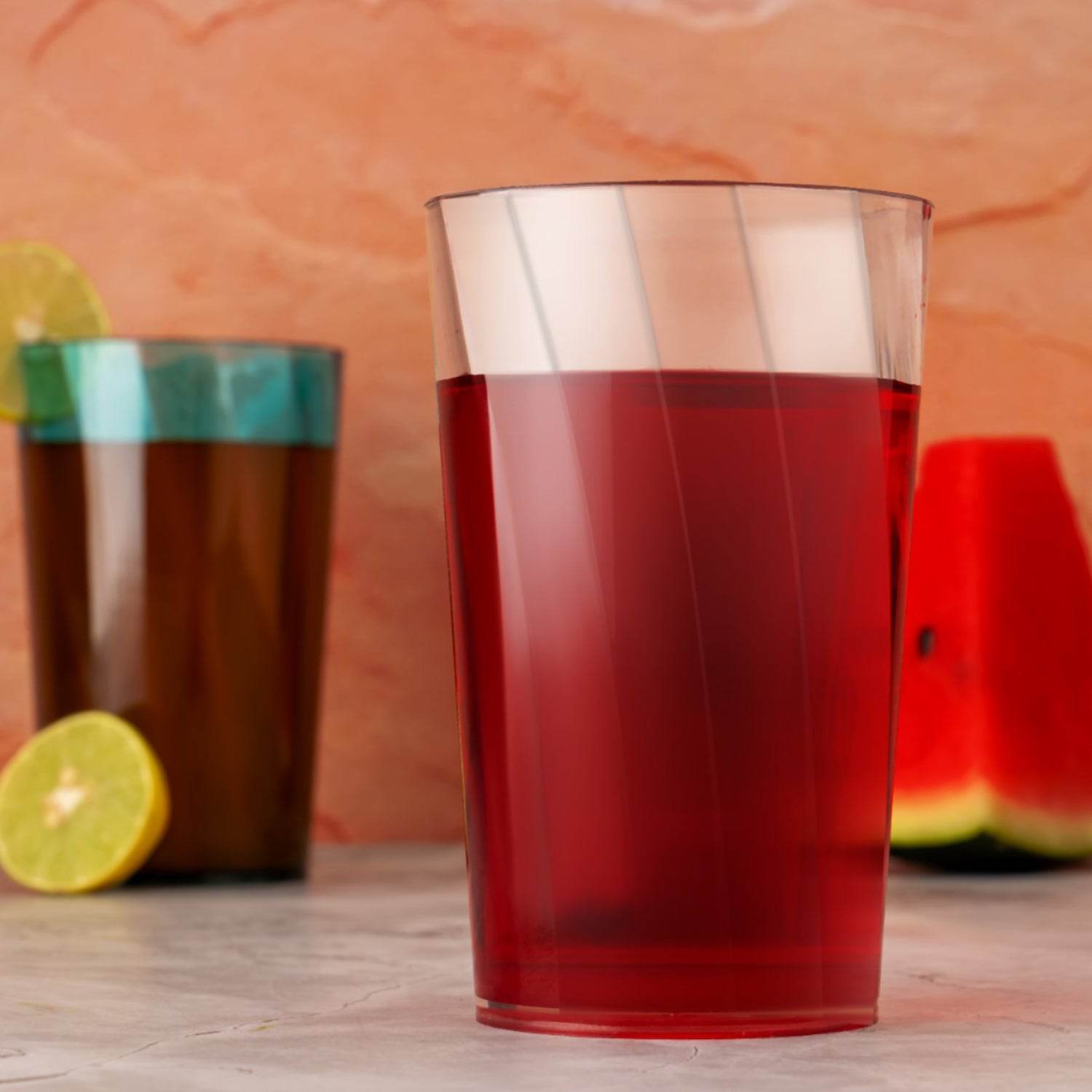 Premium Juice And Water Glasses Set Of 6 Transparent 300ml Drinking Water Glasses - warehousetech13