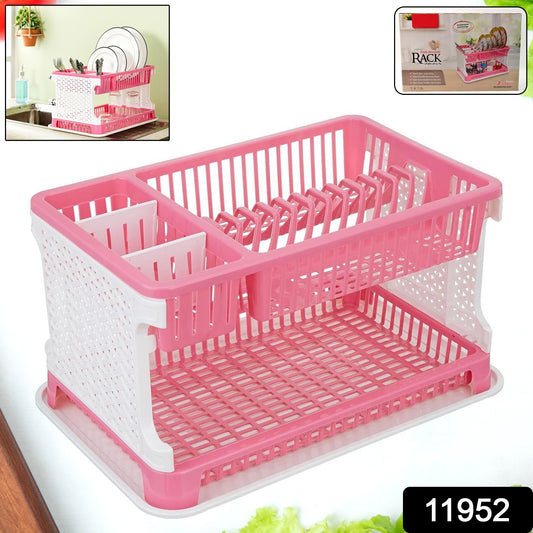 Plastic Kitchen Organizer Rack With Water Storing Tray - warehousetech13