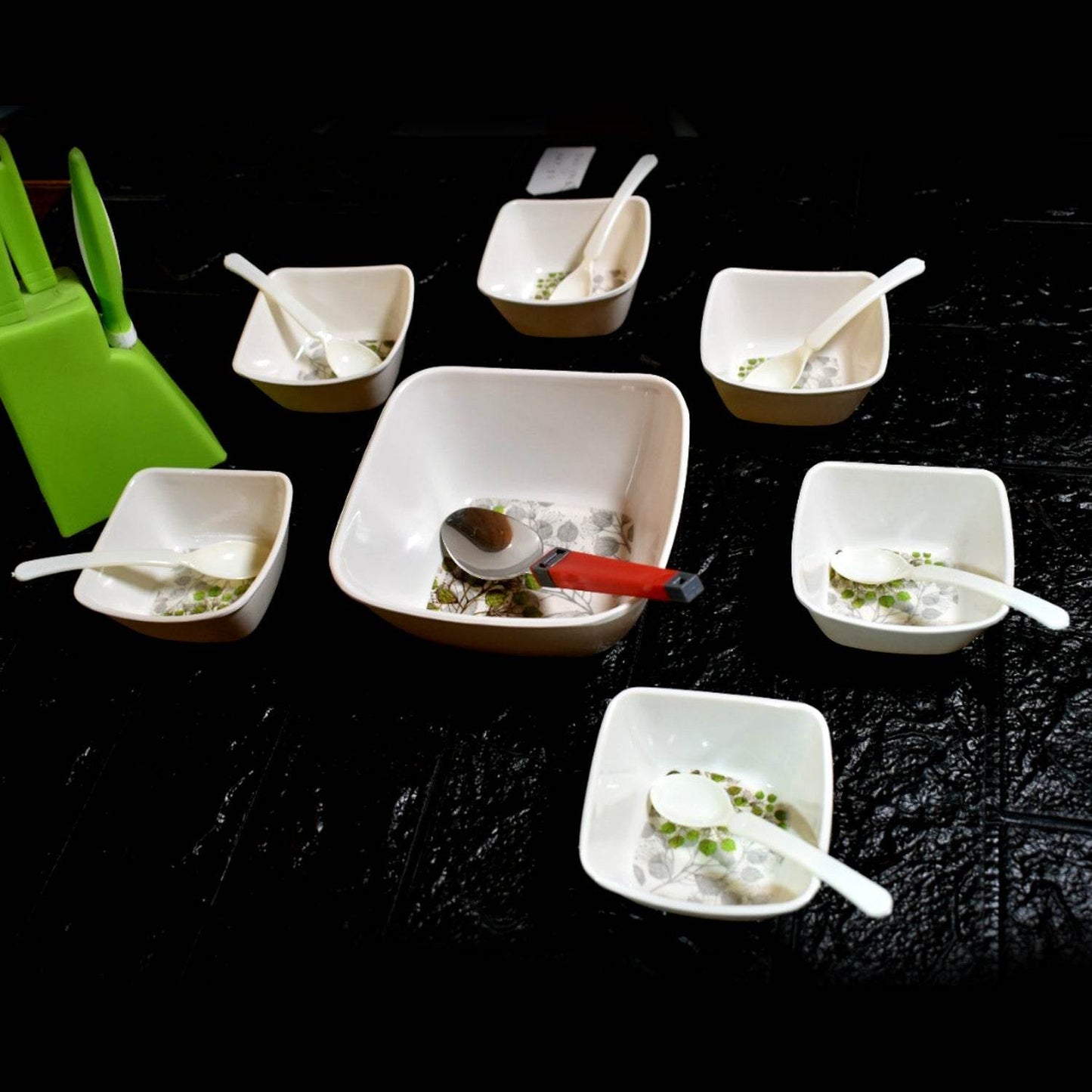 Pudding Set Used As A Cutlery Set (13 Pc) For Serving Food Purposes - warehousetech13