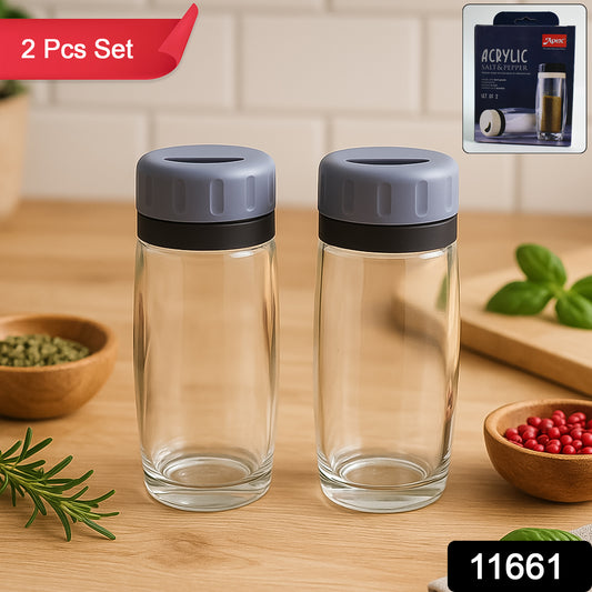 Apex Acrylic Salt And Pepper Shaker Set Of 2 - warehousetech13