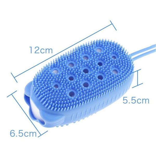 1448 Silicone Bubble Bath Spa Super Soft Body Scrubbing Brush - warehousetech13