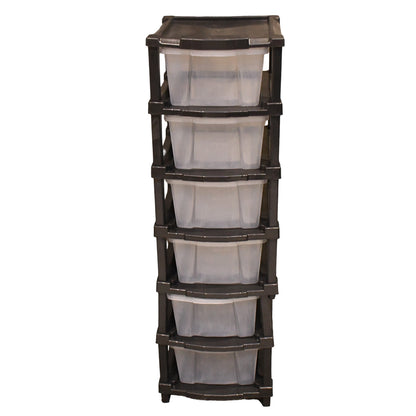 6-layer Modular Plastic Drawer Storage Cabinet - warehousetech13