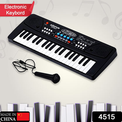 4515 Piano Musical Keyboard With Mic 37 Music Key Keyboard For Kids Toy - warehousetech13
