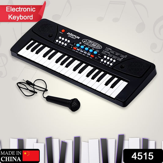 4515 Piano Musical Keyboard With Mic 37 Music Key Keyboard For Kids Toy - warehousetech13