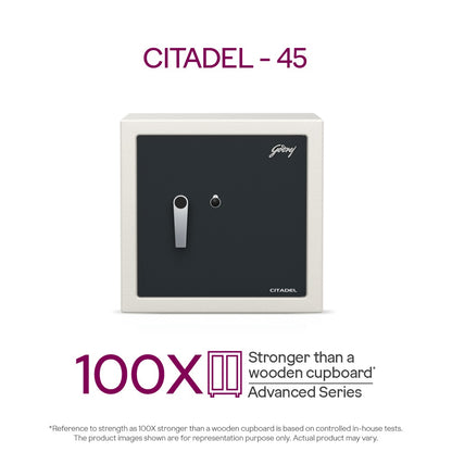 Godrej Citadel 45 V2 Home Locker | 42L Steel Safe with Mechanical Lock