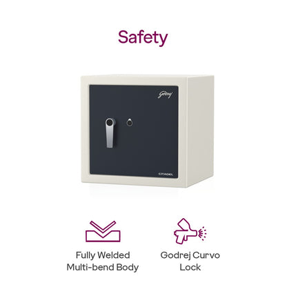 Godrej Citadel 45 V2 Home Locker | 42L Steel Safe with Mechanical Lock