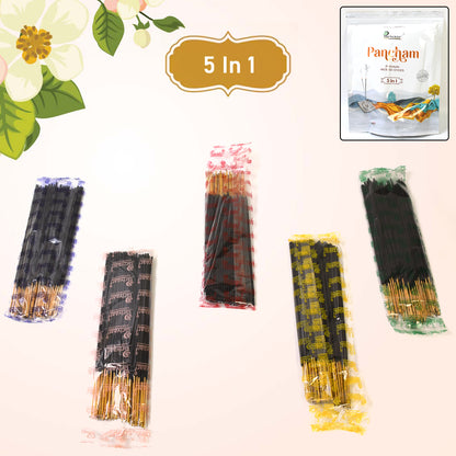 5in1 Pancham Premium Agarbatti Incense Sticks (450 Gm) - warehousetech13