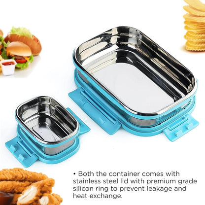 Premium Stainless Steel Lunch Box For Kid 2 Containers Lunch Box - warehousetech13