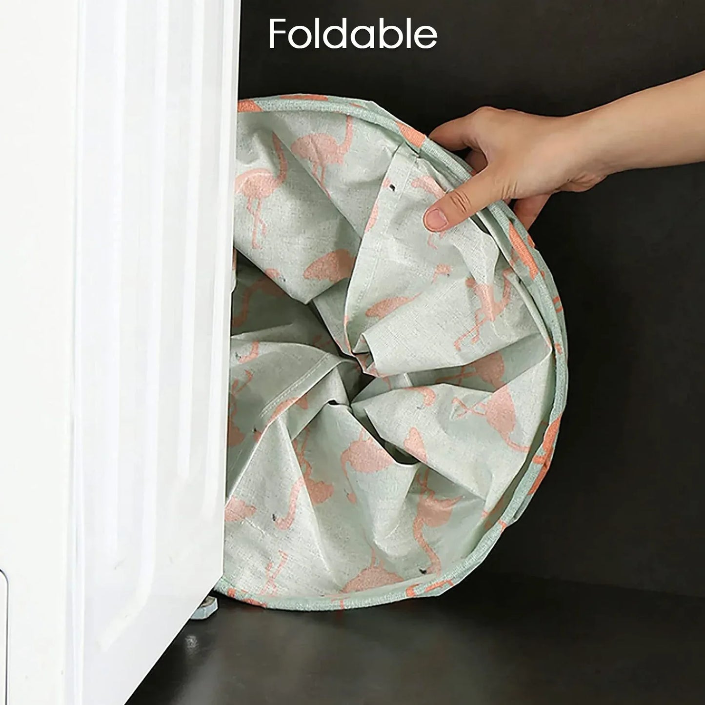 6276 Durable And Collapsible Laundry Storage Bag With Handles Clothes Toys Storage Foldable Laundry Bag For Dirty Clothes. - warehousetech13