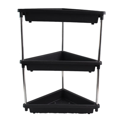 3-layer Multipurpose Plastic Corner Storage Rack - warehousetech13