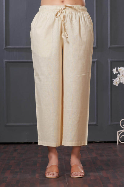 BulBul Hazel Purple & Blue Embellished Solid Cotton Kurta Set for Women – Stylish Comfortable Ethnic Wear