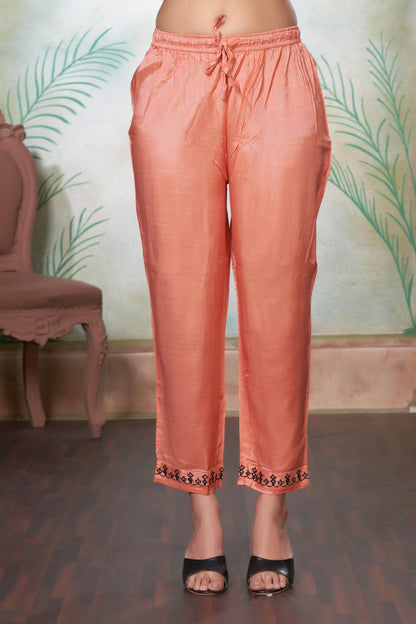 Ruqaiya Women's Purple & Peach Viscose Kurta Set with Dupatta - Elegant Ethnic Wear for Festive & Casual Occasions