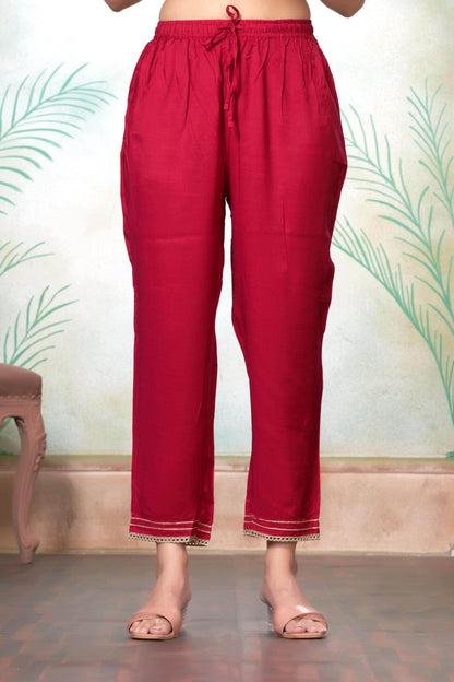 Shikha Muslin Fuschia & Mustard Kurta Set with Dupatta - Women's Ethnic Wear | Festive Ready Cotton Kurta Suit