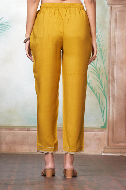 Shikha Muslin Fuschia & Mustard Kurta Set with Dupatta - Women's Ethnic Wear | Festive Ready Cotton Kurta Suit