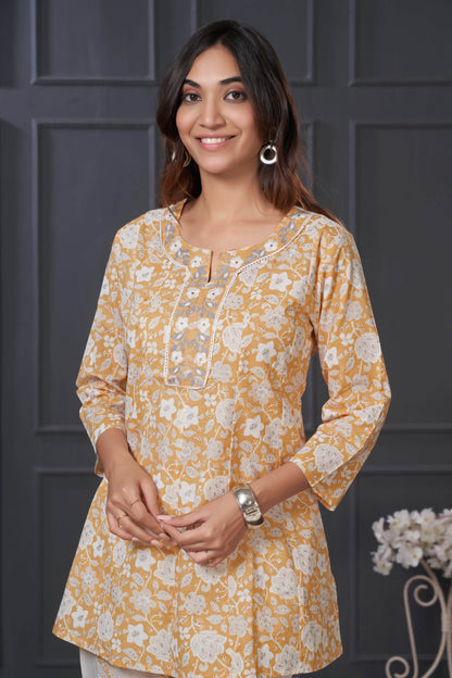 Chaya Off White Cotton Co-Ord Set for Women | Elegant Summer Outfit | Stylish Two-Piece Lounge Wear