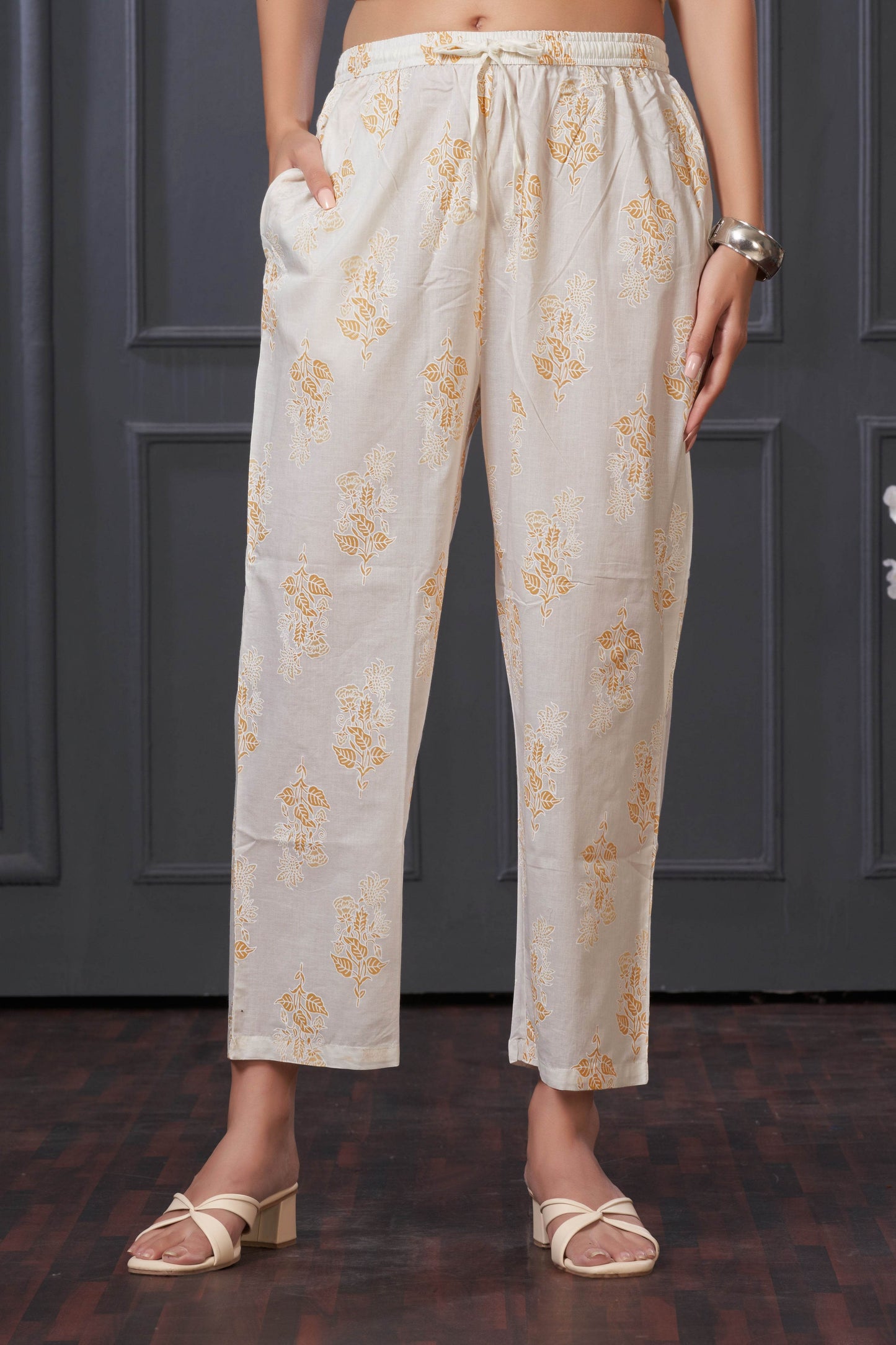 Chaya Off White Cotton Co-Ord Set for Women | Elegant Summer Outfit | Stylish Two-Piece Lounge Wear