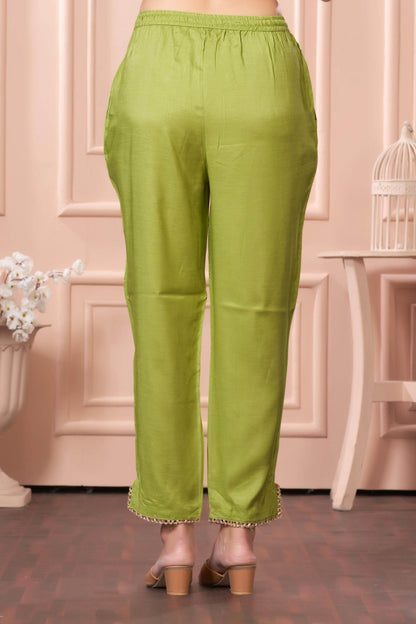 Adab Muslin Teal & Green Kurta Set with Dupatta | Ethnic Wear for Women