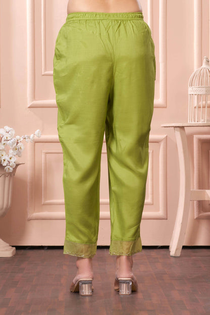 Women's Nafisa Viscose Teal Green Kurta Set with Dupatta - Elegant Ethnic Wear for Festive & Casual Occasions