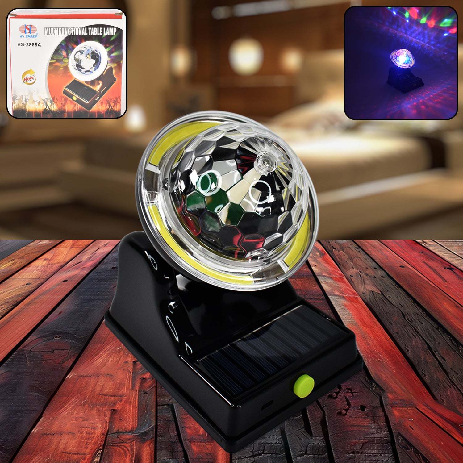 Multifunctional Solar 2 Modes Light Party Disco Light (1 Pc) - warehousetech13