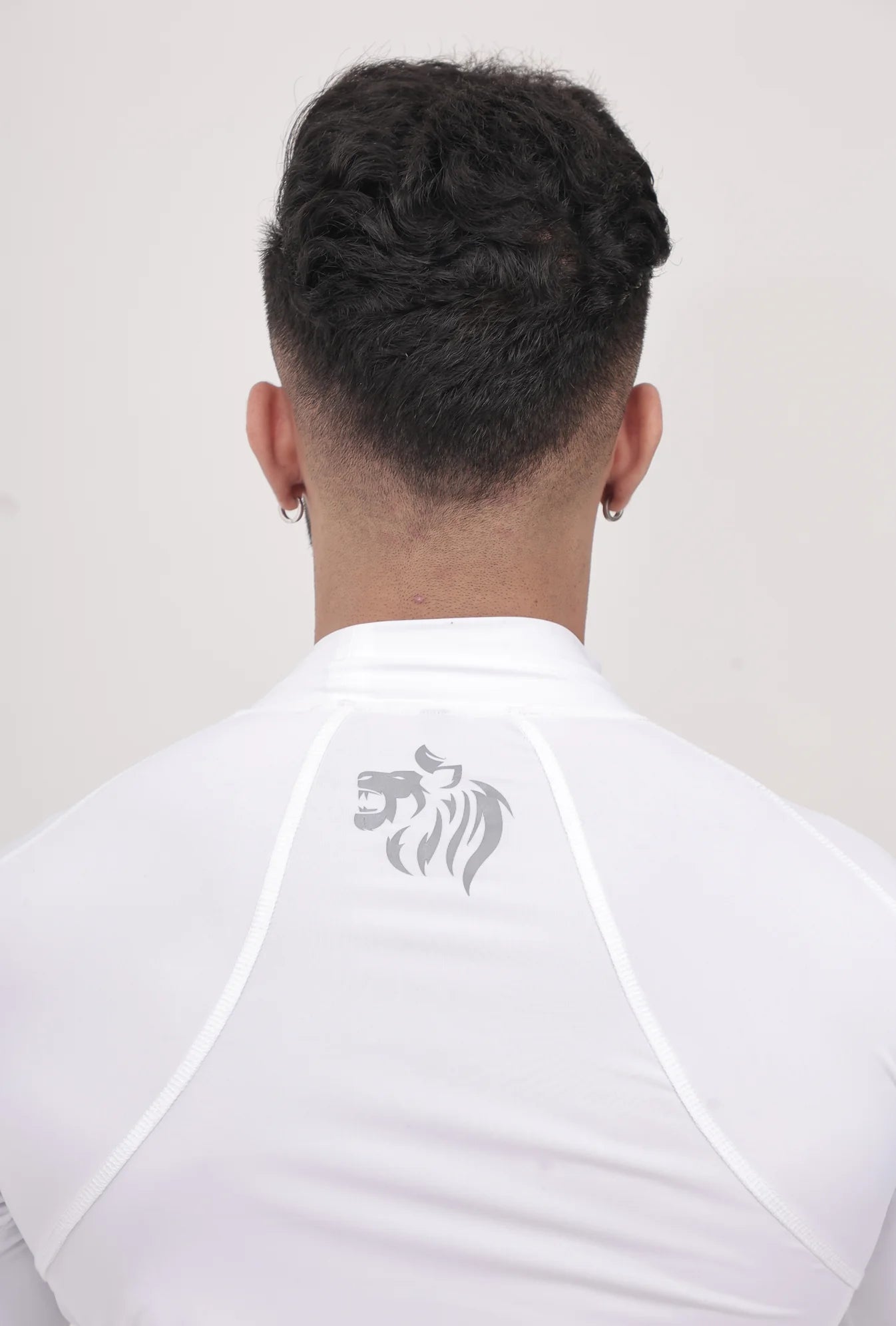 LONG SLEEVE HIGH - SPANDEX COMPRESSION TOP WHITE