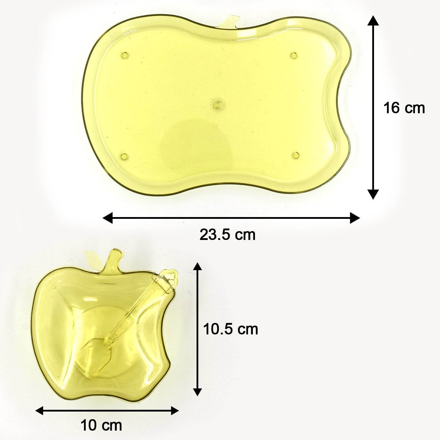 Apple Shape Tray Bowl Used For Serving Snacks And Various Food Stuffs. - warehousetech13
