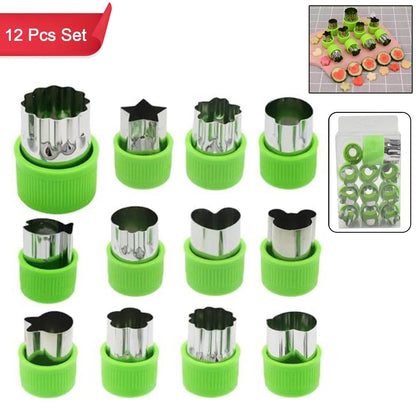 Stainless Steel Cookie Cutter Shapes Set (12 Pcs Set) - warehousetech13