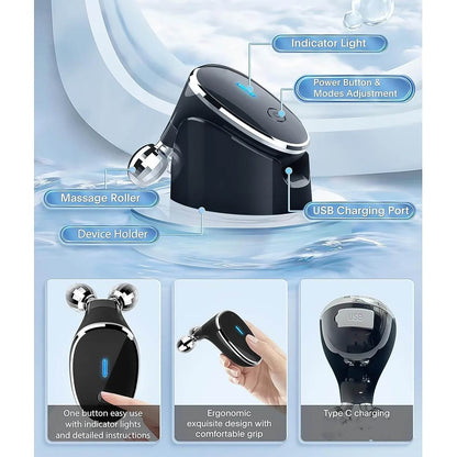 Microcurrent- Facial- Device Micro Current Face Massager Roller (1 Pc) - warehousetech13