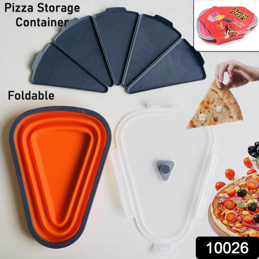 Reusable Pizza Storage Containers With 5 Microwavable Serving Trays Silicone Container - warehousetech13