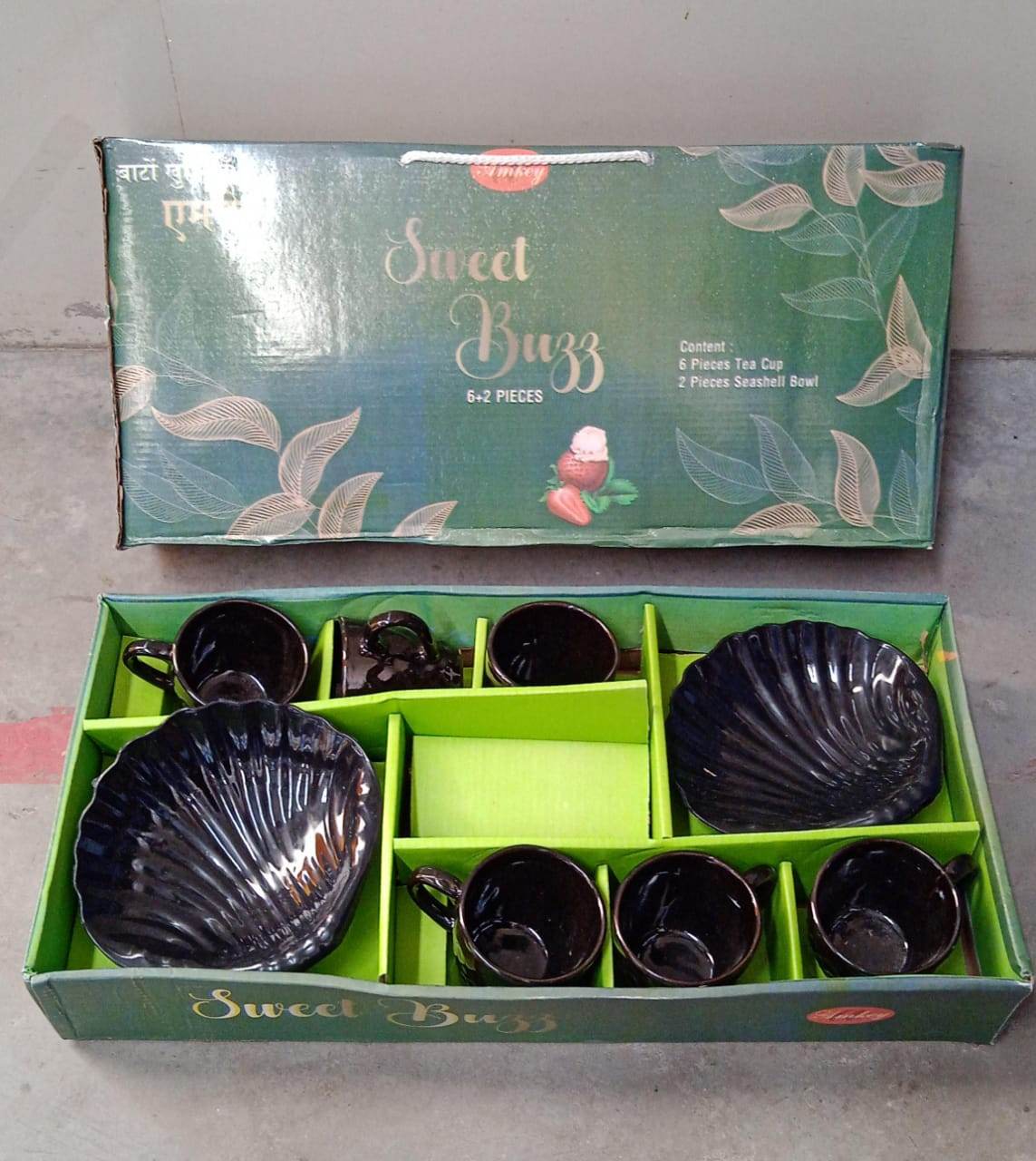 Sweet Buzz Ceramic Tea Cups - warehousetech13