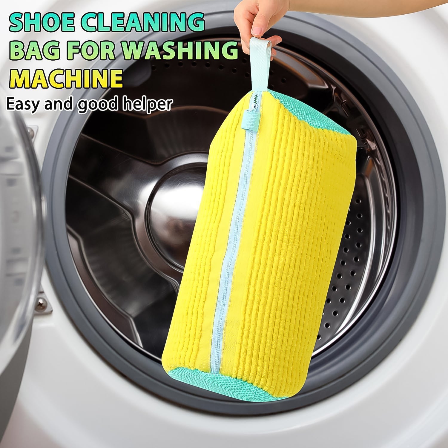 Shoe Cleaning Mop Cover With Microfiber Chenille Lining Zipper (1 Pc) - warehousetech13