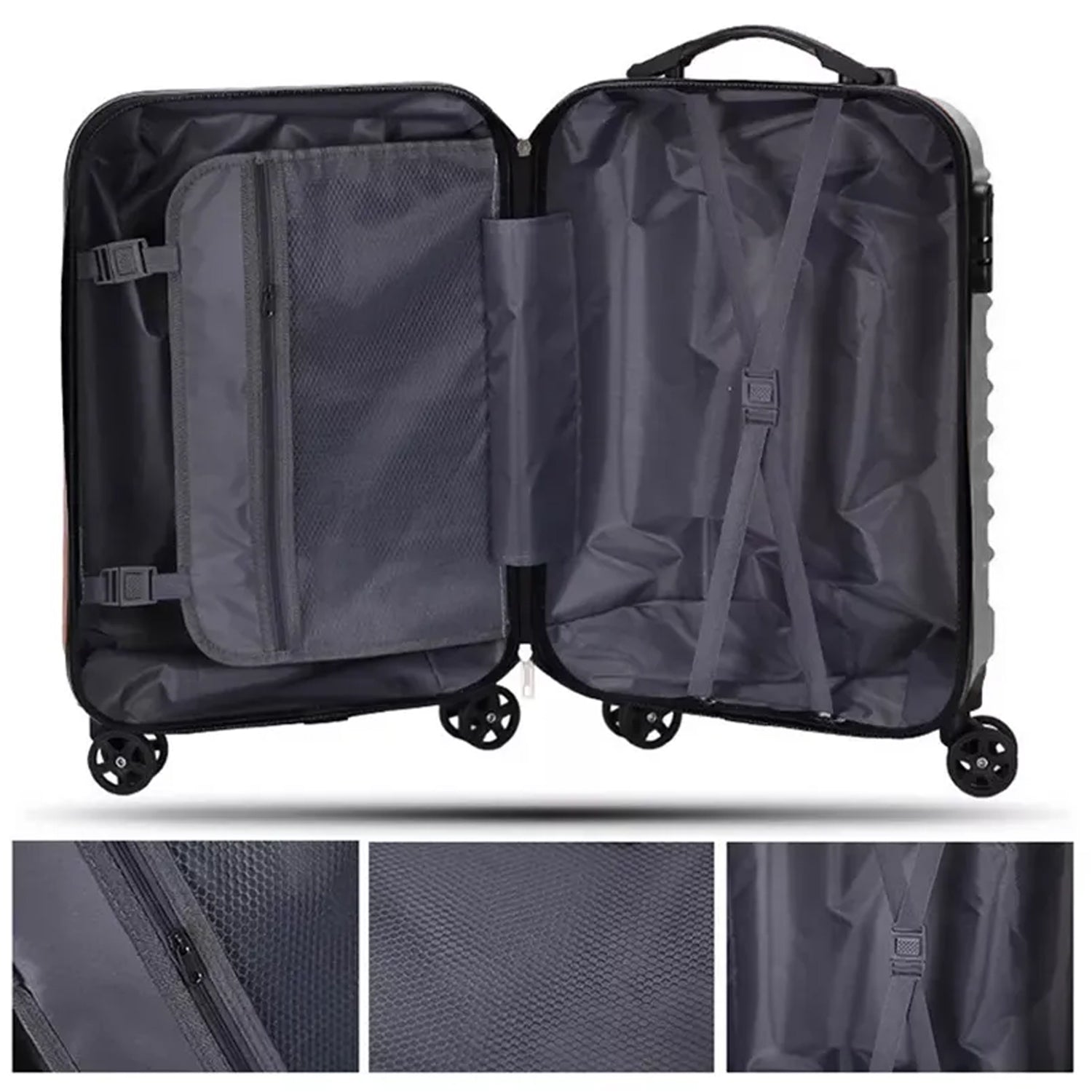 Trolley Bag Big And Small Suitcase Bag For Men Women Use Bag ( Set Of 2 ) - warehousetech13