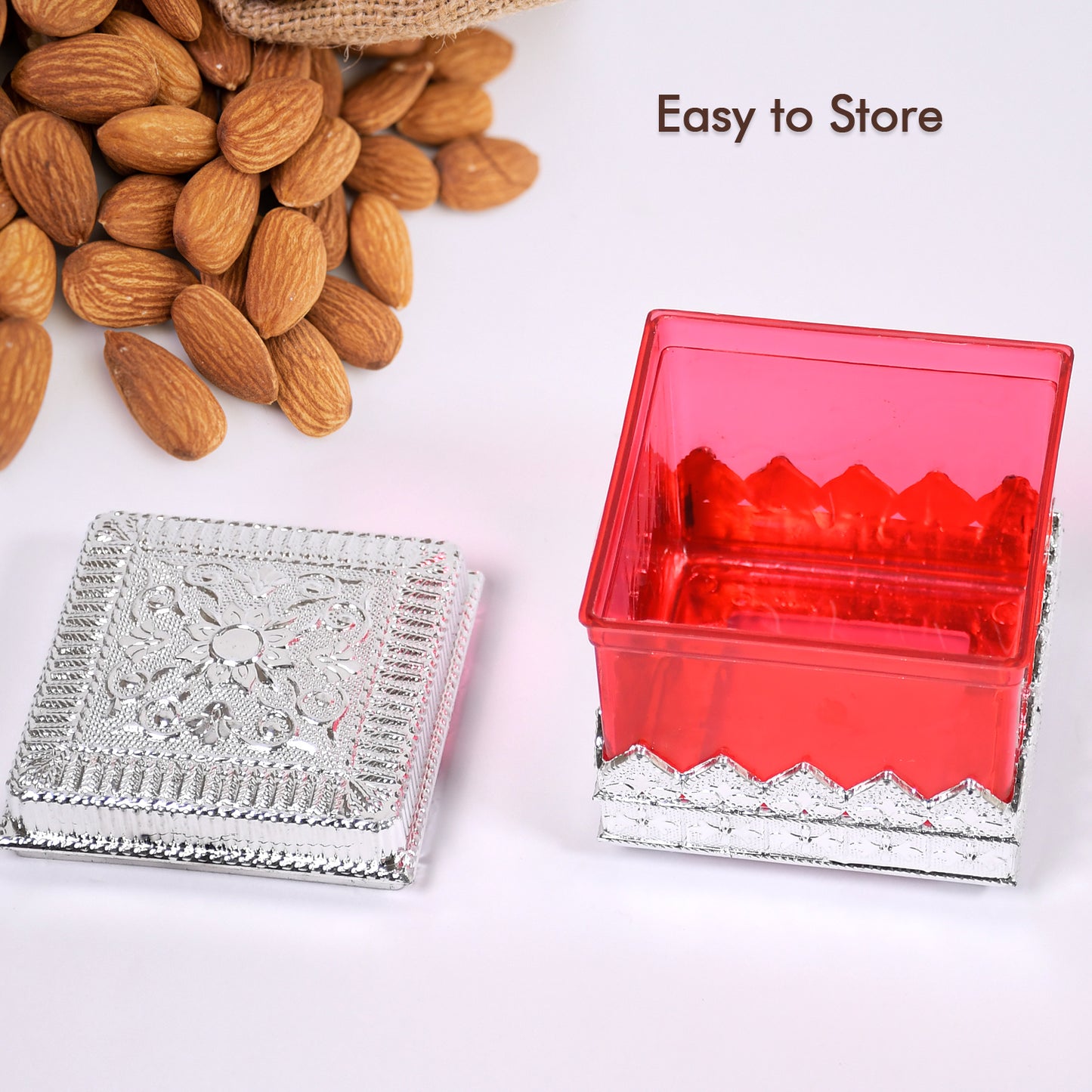 7129 Ruby Dryfruit Storage Container Attractive Design Box For Home Gifting Kitchen Use - warehousetech13
