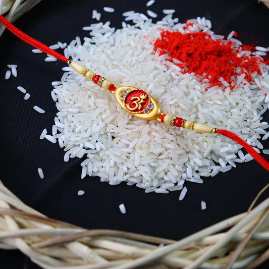 Spiritual Om Design Rakhi For Brother - warehousetech13