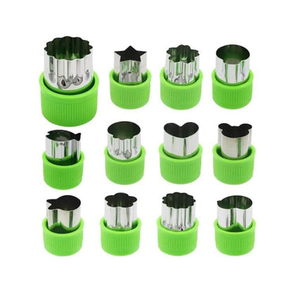 Stainless Steel Cookie Cutter Shapes Set (12 Pcs Set) - warehousetech13