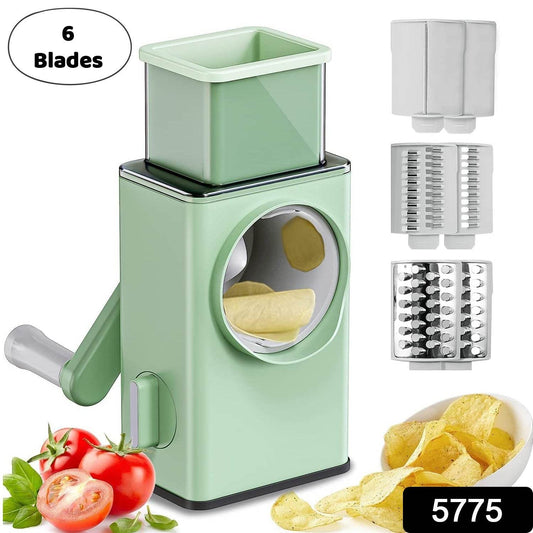 Stainless Steel Vegetable Chopper Veg Chopper And Dicer With 6 Blades - warehousetech13