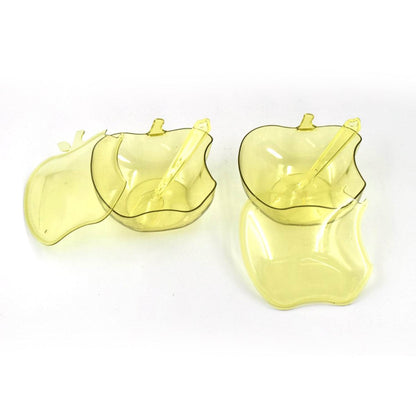 Apple Shape Tray Bowl Used For Serving Snacks And Various Food Stuffs. - warehousetech13
