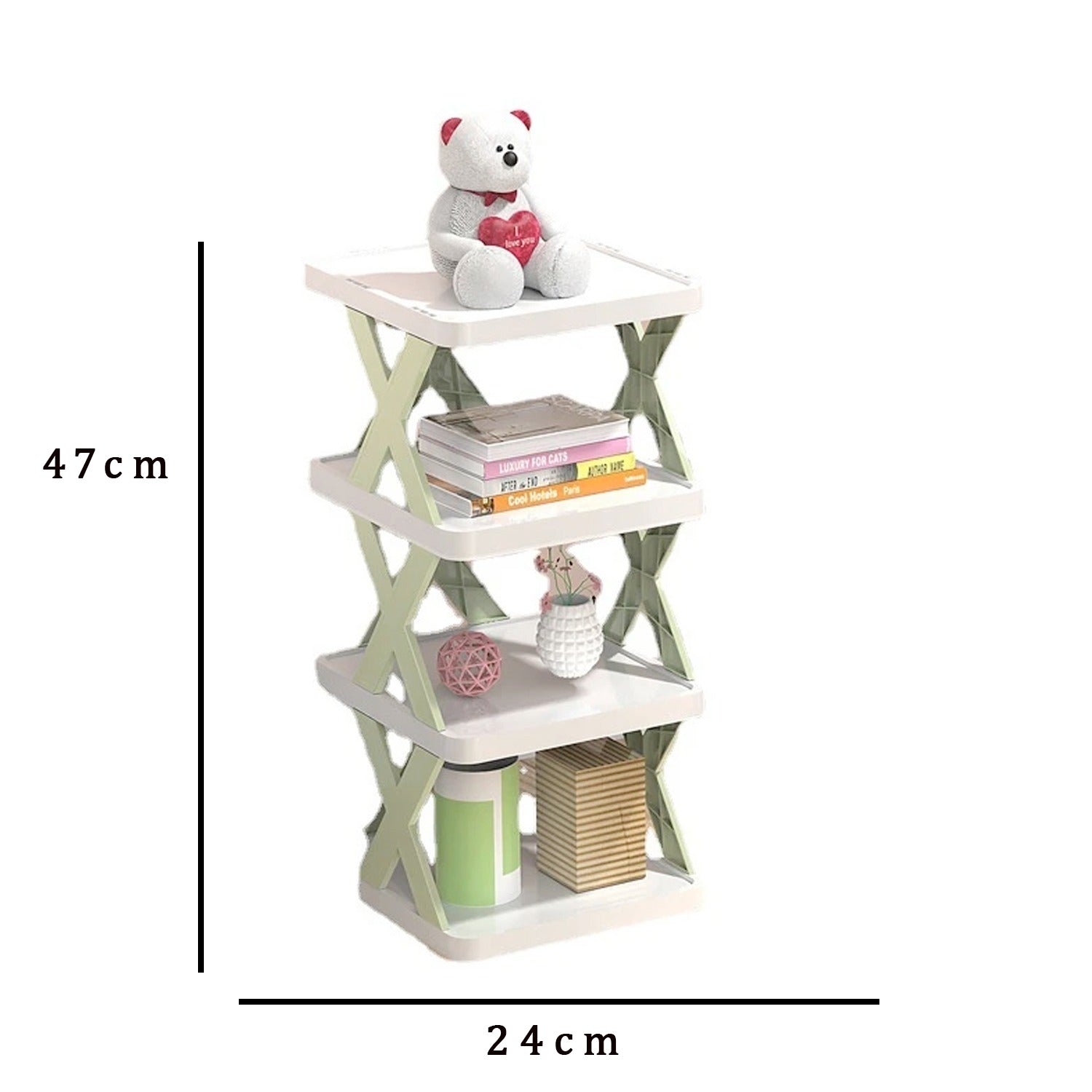 4 Layer Shoes Stand Shoe Tower Rack Suit For Small Spaces Closet Small Entryway Easy Assembly And Stable In Structure Corner Storage Cabinet For Saving Space - warehousetech13