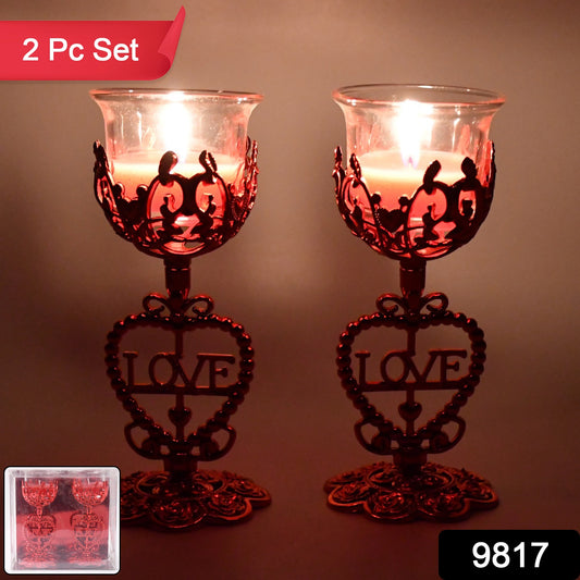 Tea Lights Holder Candle Stand (2 Pc Set) - warehousetech13