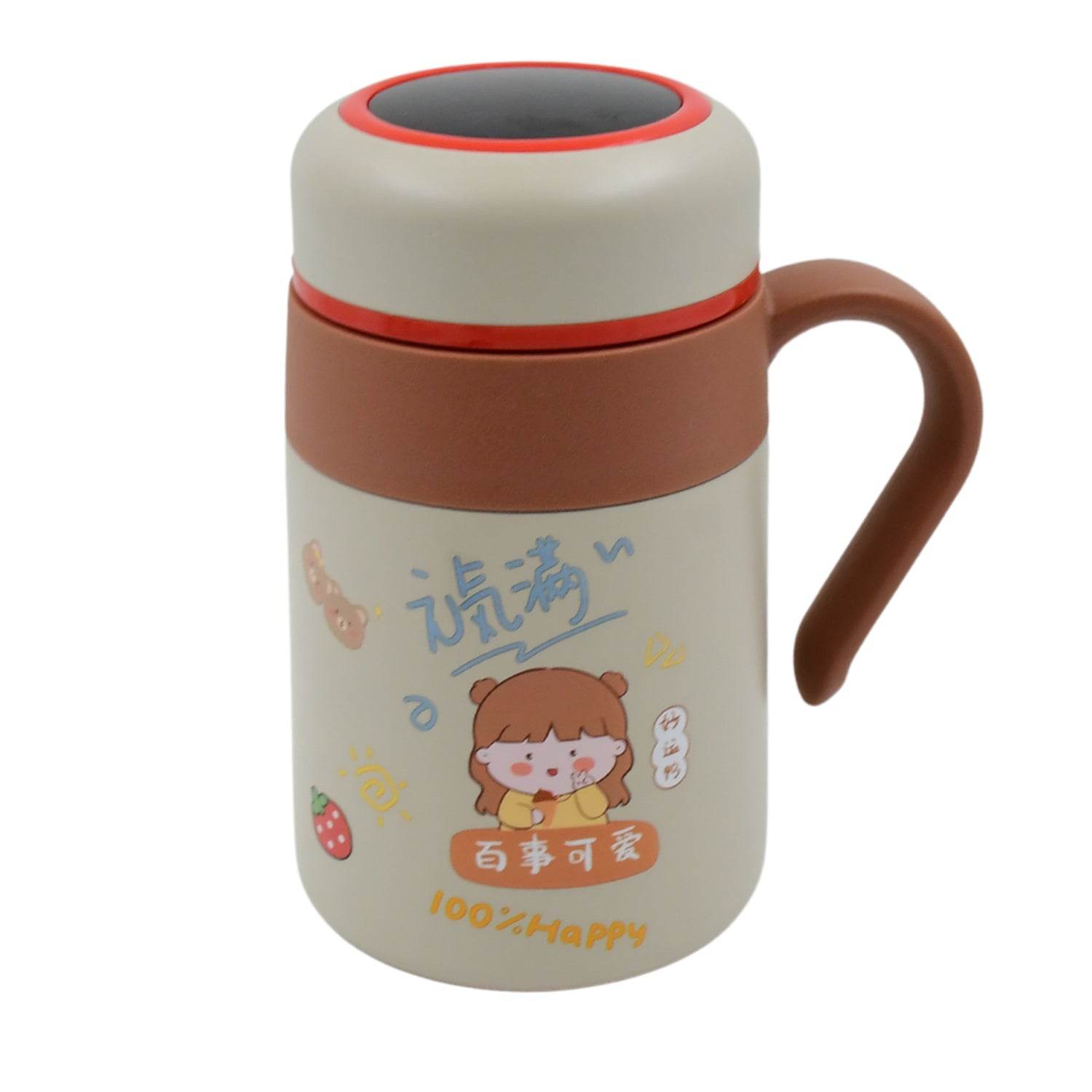 Stainless Steel Mug Bottle Vacuum Insulated Cup With Handle Small Cup (550 Ml) - warehousetech13