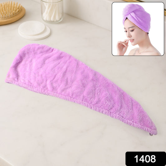Quick Turban Hair-drying Absorbent Microfiber Towel dry Shower Caps