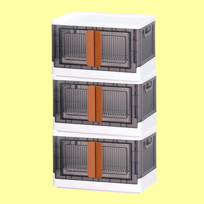 Plastic Folding Wardrobe Storage Organizer (3 Layer 1 Pc) - warehousetech13