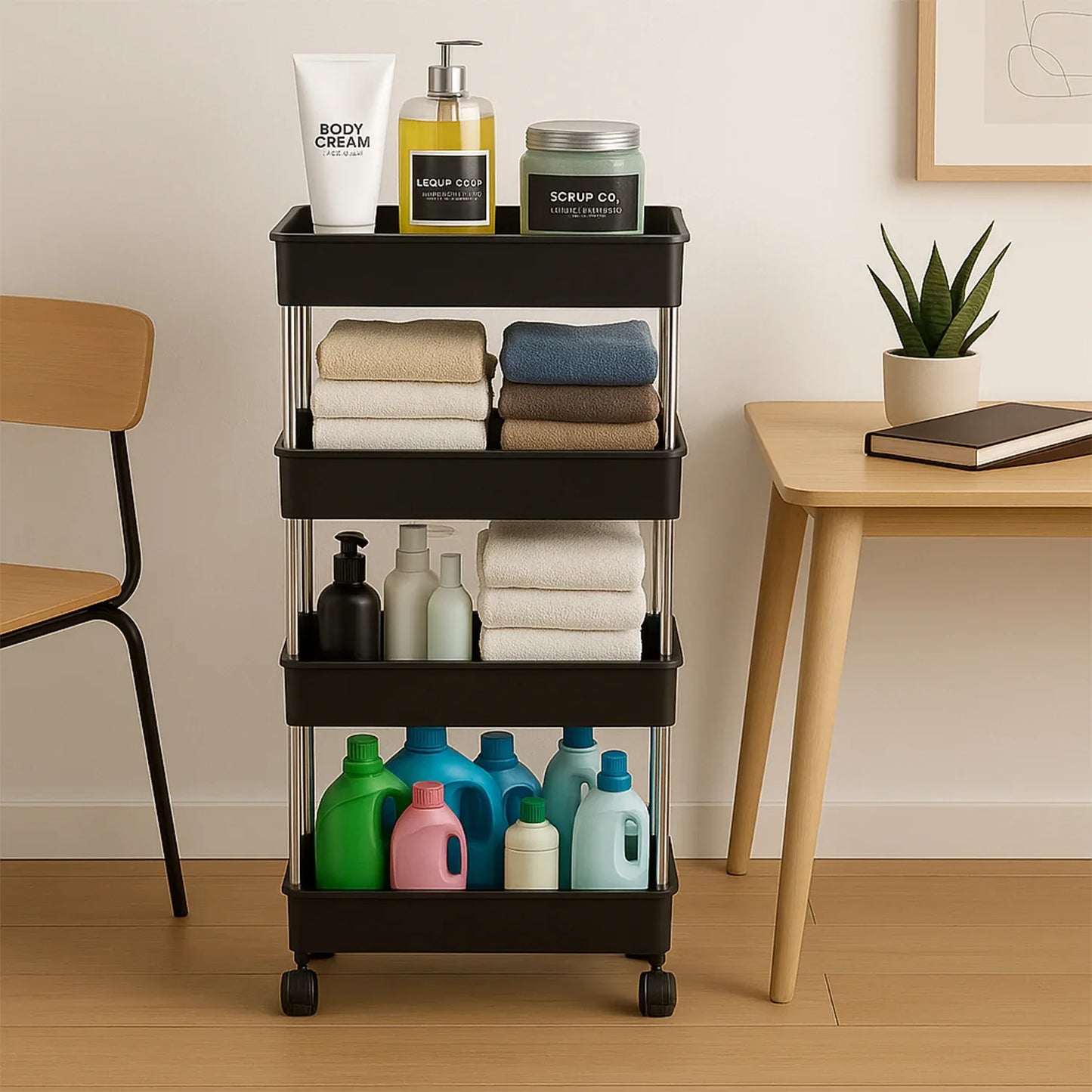 Movable Storage Rack Trolley - warehousetech13
