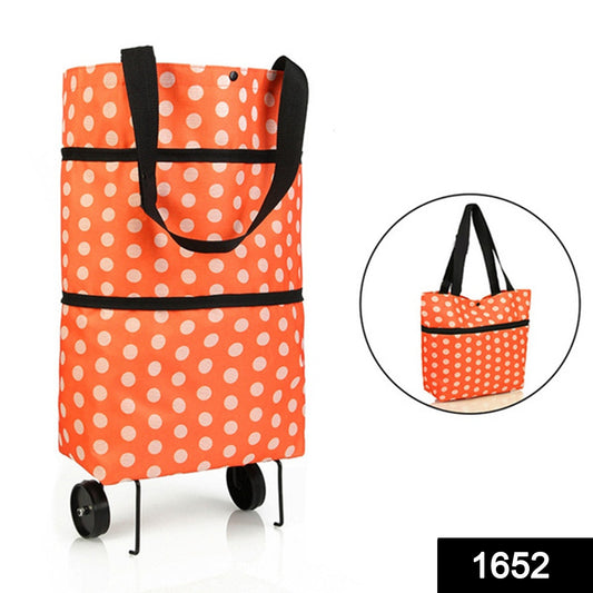 Folding Cart Bags Trolley Shopping Bag For Travel Luggage - warehousetech13