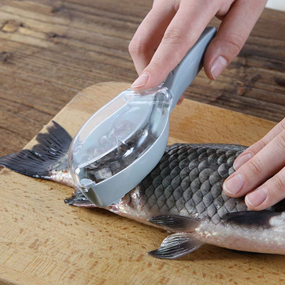 2195 Fish Scale Scraper Skin Peeler Fish Tools Kitchen Gadget - warehousetech13