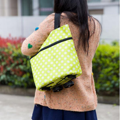 Folding Cart Bags Trolley Shopping Bag For Travel Luggage - warehousetech13